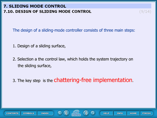 Design of Sliding mode control