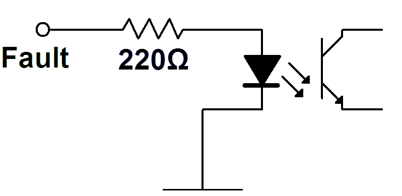 Fault signal input equivalent circuit