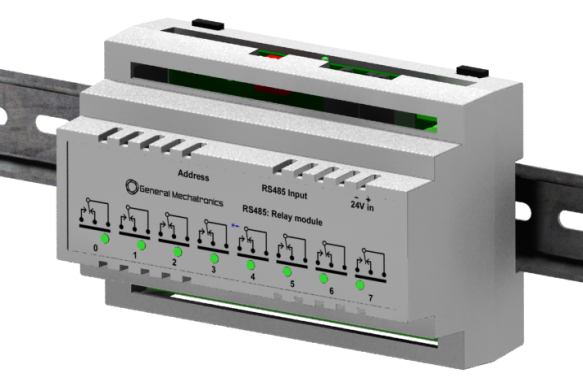 8-channel relay output module