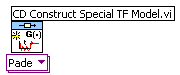 Az időbeni késleltetést megvalósító tag modelljének létrehozása (CD Construct Special TF Model.VI) program ikonja