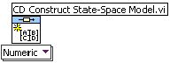 Állapottér modell létrehozása (CD Construct State-Space Model.VI) program ikonja